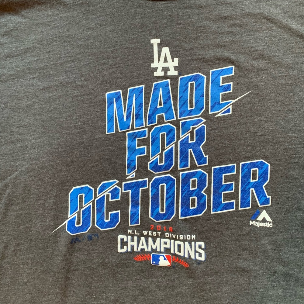 LA Dodgers 2016 NL West Divisions Champions shirt